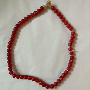 Vintage red beads, source unknown